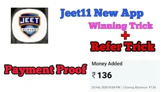 New Fantasy App jeet11 + Refer by pass Trick || Winning Trick to Get Free Paytm Cash  ||Live Payment