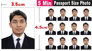 How To Create a Complete Passport Size Photo in Photoshop