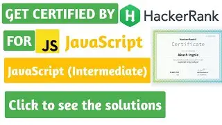 Hackerrank certification for JavaScript | Hackerrank js solutions