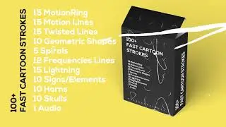 100+ Fast Cartoon Strokes   BIG PACK for After Effects 2021