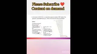 How to get CRC by using polynomial divisor in computer network in bangla