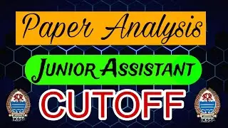 Expected Cutoff Junior Assistant