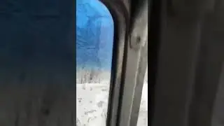 Уаз сток снег дорога в гизлу красота природа пушка Абхазия