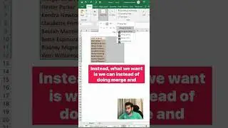 Merge across cells in Excel 
