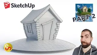 Floating House Island - Modeling Windows and Doors - Tutorial with Commentary - Part 2