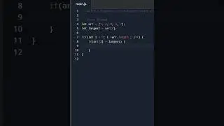 find a largest value in array JavaScript 