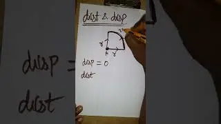 how to calculate distance and displacement in physics class 9