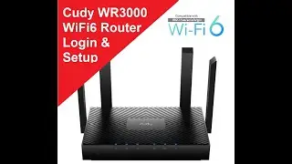Cudy WR3000 WiFi6 3Gbps Wireless router login and setup First time