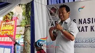 Gak Diedit...Ini Sambutan Mantan Bupati Bogor H. Rahmat Yasin di Acara HUT PWI dan HPN 2023
