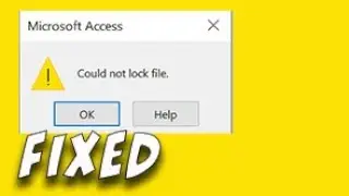 Could not lock file