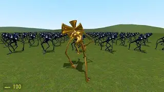 I BECAME GOLDEN DARK MULTI-HEADED SIREN HEAD!! Garry's Mod [Siren Head Gold vs Trevor Henderson]
