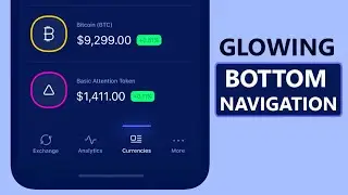 Cool Bitcoin Flutter App With Animated Bottom Navigation Bar 