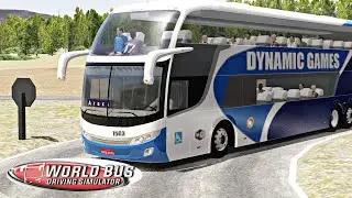 🔴world bus driving simulator (wbds): Blue&White Double Decker Bus Android Gameplay #4