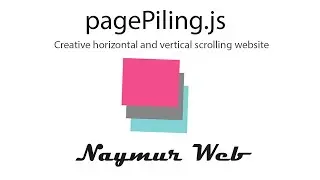 pagePiling.js - making scrolling website using html css jquery || JQuery Plugins