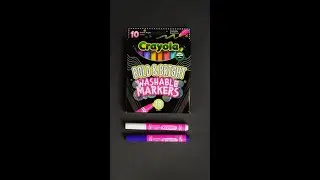 Bold and Bright Markers #crayola #markers #schoolsupplies #art #draw #color #shorts