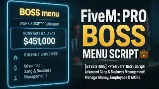 FiveM Advanced Boss & Gang Menu | Eyes Store | QB-ESX Best Script for RP Servers