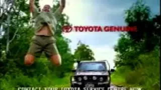 Steve Irwin, The Crocodile Hunter  Toyota J78 Landcruiser commercial 1 and 2