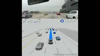 Tesla FSD patient lane change