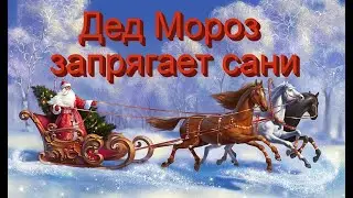Дед Мороз запрягает сани