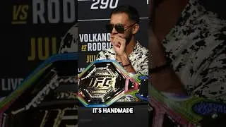 YAIR RODRIGUEZ EXPLAINS HIS CUSTOM UFC TITLE BELT