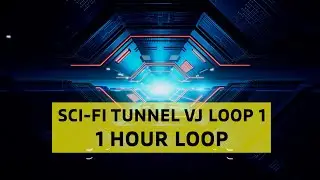 VJ Loop 1 | Sci-fi tunnel #vjloops #free #futuristic   #loop #background - 1 HOUR LOOP #nocopyright
