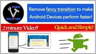 How to make android faster (using developer options)