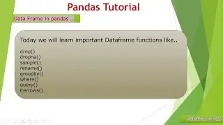 DataFrame Functions Continues In Pandas. #python #pythonprogramming #pandas #learncoding #learn