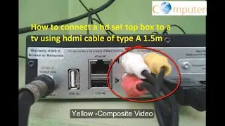 How to connect a hd set-top box to a tv using hdmi cable of type A 1.5m