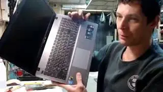 Ноутбук Asus X550JK. Разборка/сборка, чистка системы охлаждения.