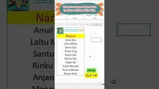 Extract surnames from data in Microsoft Excel like this.