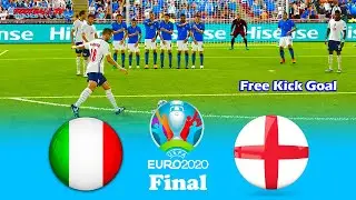 PES 2021 - ITALY vs ENGLAND - Final Uefa Euro 2020 - Match eFootball Gameplay