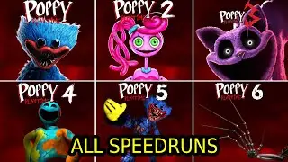 Poppy Playtime Chapter 1, 2, 3, 4, 5 ALL FANGAME Mod SPEEDRUNS