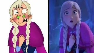 Disney’s frozen drawing meme | Elsa's palace | Elsa is farting