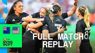 Black Ferns on fire 🔥 | New Zealand v USA | Cape Town 2024 HSBC SVNS | Full Match Replay