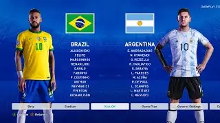 PES 2021 - Brazil vs Argentina - International Match - Gameplay - Neymar vs Messi