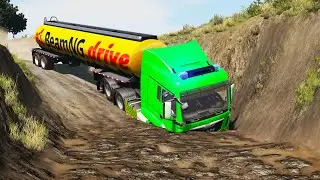 Cars vs Mud Pit #36 | BeamNG.DRIVE