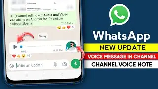 WhatsApp new update || WhatsApp voice message in channel || WhatsApp channel voice note