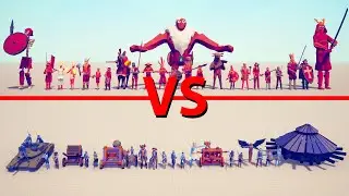 MELEE Team vs RANGED Team - Totally Accurate Battle Simulator TABS