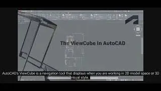 The viewCube in AutoCAD || tutorial part 3|| 