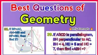 Best Questions of Geometry | Geometry Best Questions | Best Geometry Questions | CAT | SSC | Part-8