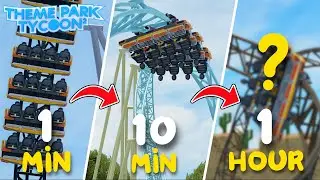 Building a ROLLERCOASTER in 1 Minute, 10 Minutes, and 1 Hour!