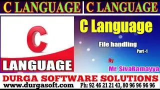 C Language tutorial||onlinetraining||File Handling Part-1 by Sivaramayya