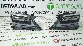 Фары с 3 линзами на Lexus LX570 2012 2015г в стиле 2021г