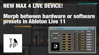 Max 4 Live device : Morph between hardware or software presets in Ableton 11  like on the Polybrute