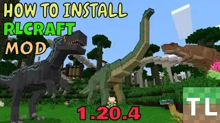 How to install RLcraft mod in Tlauncher Minecraft 2024 || Dinosaurs mod for tlauncher 1.20.4