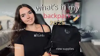WHAT'S IN MY BACKPACK 2025 + emergency kit | college second year