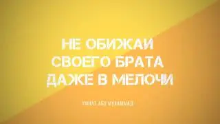 705. Не обижай своего брата даже в мелочи || Ринат Абу Мухаммад