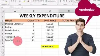 How to Calculate the Total and Grand Total in Excel