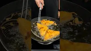 Street Style Bread Pakoda ASMR Cooking | #shorts #food #cooking #crunchytreats #streetfood #asmr