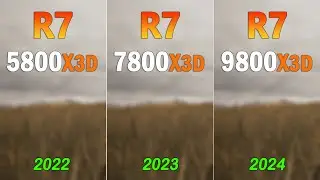 Ryzen 7, 9800X3D vs 7800X3D vs 5800X3D - How much have AMD evolved?